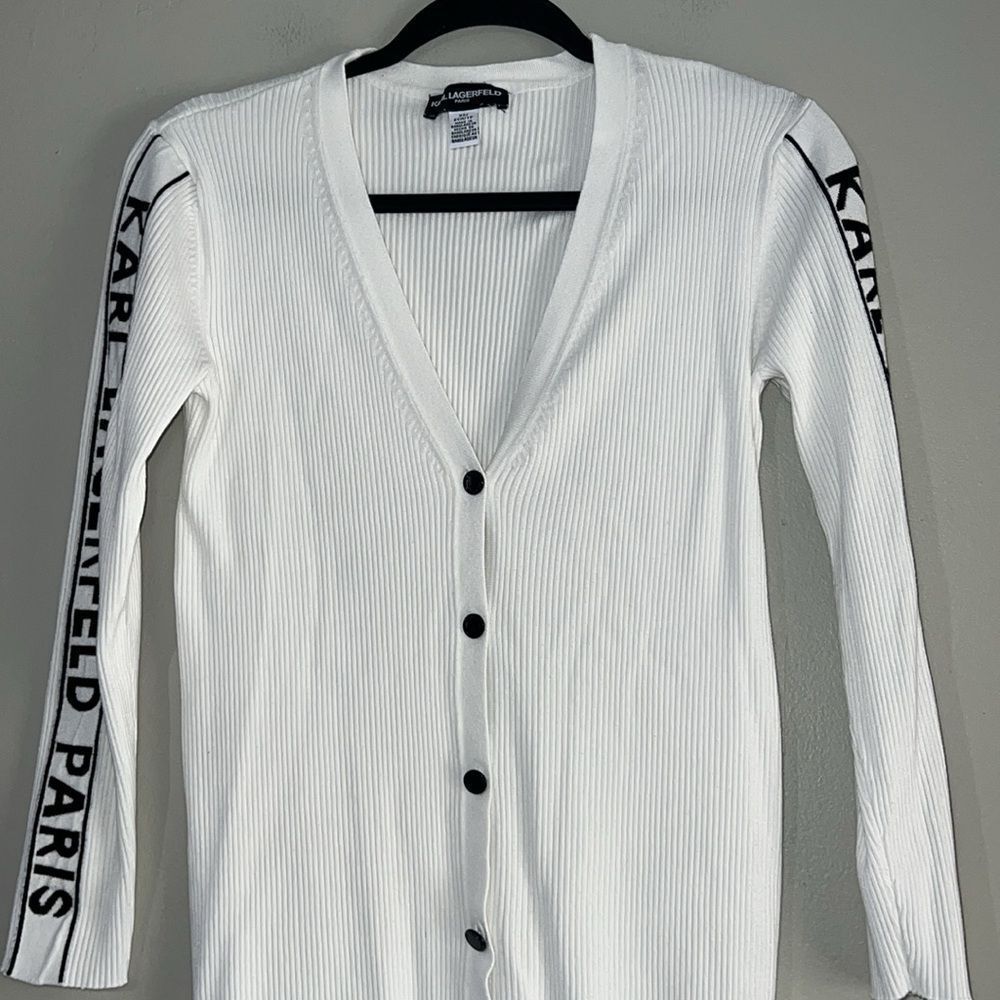 KARL LAGERFELD PARIS CARDIGAN SWEATER